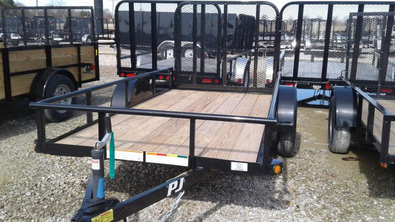 2020 60x10 SA PJ Trailers E6101 Utility Trailer - Straight Deck - 4 Foot Fold Up Gate (GVW: 2995) 2020 60x10 SA PJ Trailers E6101 Utility Trailer - Straight Deck - 4 Foot Fold Up Gate (GVW: 2995)