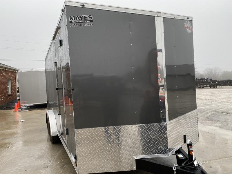 2021 7x18 TA Cargo Mate EHW718TA2 Enclosed Cargo Trailer - .030 Metal Upgrade - Side by Side Pkg. - Ramp Door - 12 Inch Additional Height (GVW: 7000) 2021 7x18 TA Cargo Mate EHW718TA2 Enclosed Cargo Trailer - .030 Metal Upgrade - Side by Side Pkg. - Ramp Door - 12 Inch Additional Height (GVW: 7000)