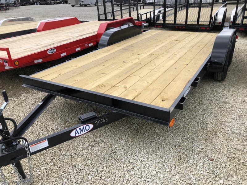 2020 82x16(14+2 Dovetail) American Manufacturing Operations (AMO) Car Hauler Trailer - w/ 5ft Rear Slide-in Ramps (GVW: 7000) 2020 82x16(14+2 Dovetail) American Manufacturing Operations (AMO) Car Hauler Trailer - w/ 5ft Rear Slide-in Ramps (GVW: 7000)