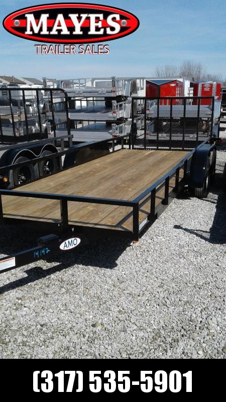 2019 76x20 (18+2) American Manufacturing Operations (AMO) UT202 Utility Trailer - 4' Tailgate (GVW: 7000) 2019 76x20 (18+2) American Manufacturing Operations (AMO) UT202 Utility Trailer - 4' Tailgate (GVW: 7000)