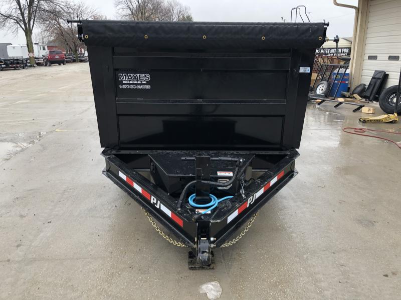 2020 83x14 TA Low Pro PJ Trailers DM142 Dump Trailer - Split/Spread Gate - Tarp Kit - Spare Tire MOUNT ONLY (GVW: 14000) 2020 83x14 TA Low Pro PJ Trailers DM142 Dump Trailer - Split/Spread Gate - Tarp Kit - Spare Tire MOUNT ONLY (GVW: 14000)