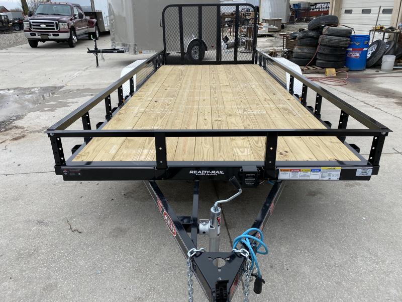 2020 83x18 (16+2) TA PJ UL182 Tandem Axle Channel Utility Trailer - Dovetail - Fold Up Gate - Treated Wood Floor (GVW: 7000) 2020 83x18 (16+2) TA PJ UL182 Tandem Axle Channel Utility Trailer - Dovetail - Fold Up Gate - Treated Wood Floor (GVW: 7000)