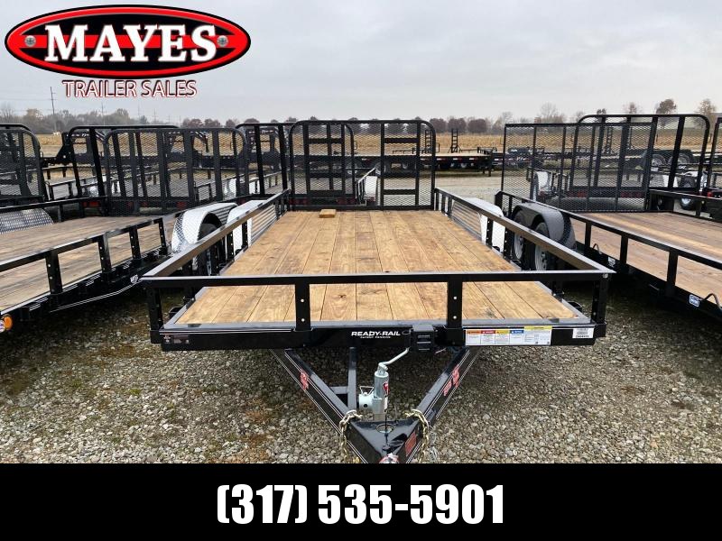 2020 83x18 (16+2) TA PJ Trailers UL182 Utility Trailer - Dovetail - HD Fold Up Gate (GVW: 9899) 2020 83x18 (16+2) TA PJ Trailers UL182 Utility Trailer - Dovetail - HD Fold Up Gate (GVW: 9899)