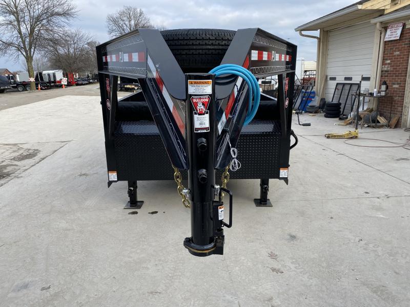 2020 83x14 TA Low Pro Gooseneck PJ Trailers DL142 Dump Trailer - Split/Spread Gate - Tarp Kit (GVW: 15680) 2020 83x14 TA Low Pro Gooseneck PJ Trailers DL142 Dump Trailer - Split/Spread Gate - Tarp Kit (GVW: 15680)