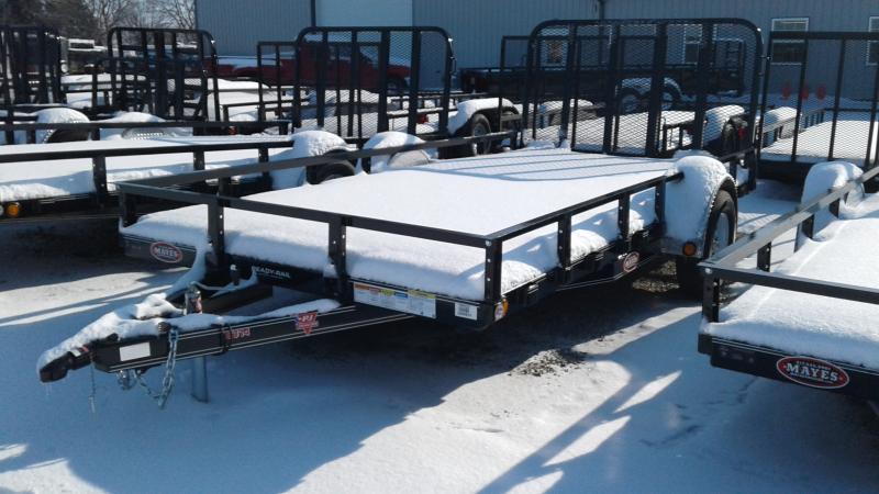 2020 83x14 PJ Trailers U8 Utility Trailer - Straight Deck w/ 4' Fold-up Gate (GVW: 2995) 2020 83x14 PJ Trailers U8 Utility Trailer - Straight Deck w/ 4' Fold-up Gate (GVW: 2995)