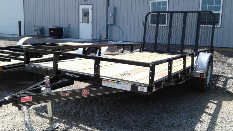 2020 83x14 PJ Trailers U8 Utility Trailer - Straight Deck w/ 4' Fold-up Gate (GVW: 2995) 2020 83x14 PJ Trailers U8 Utility Trailer - Straight Deck w/ 4' Fold-up Gate (GVW: 2995)