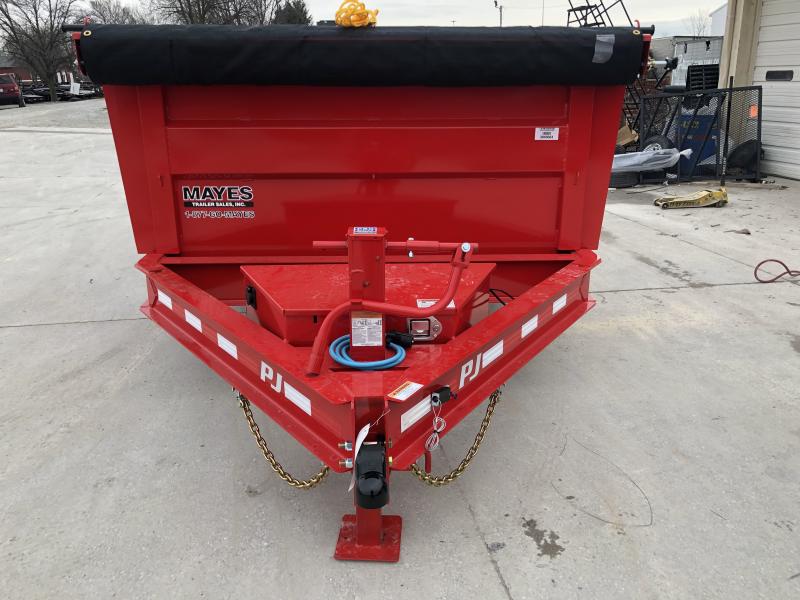 2020 83x14 TA PJ Trailers DM142 Dump Trailer - Split/Spread Gate - 3 Foot Tall Sides - Tarp Kit (GVW: 14000) 2020 83x14 TA PJ Trailers DM142 Dump Trailer - Split/Spread Gate - 3 Foot Tall Sides - Tarp Kit (GVW: 14000)