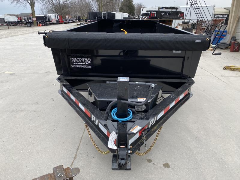 2020 83x14 TA PJ Trailers Low Pro Dump Trailer - Split/Spread Gate - Jack Upgrade - 6 Inch Cylinder Upgrade - Tarp Kit (GVW: 14000) 2020 83x14 TA PJ Trailers Low Pro Dump Trailer - Split/Spread Gate - Jack Upgrade - 6 Inch Cylinder Upgrade - Tarp Kit (GVW: 14000)