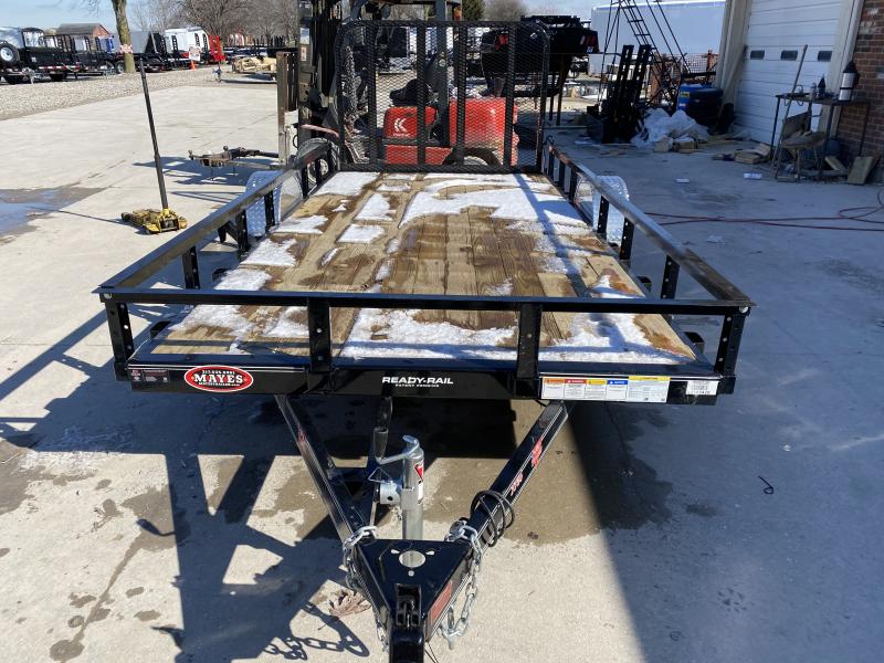 2020 77x14 SA PJ Trailers U7141 Utility Trailer - Treated Wood Floor - Straight Deck - Fold In Gate (GVW: 2995) 2020 77x14 SA PJ Trailers U7141 Utility Trailer - Treated Wood Floor - Straight Deck - Fold In Gate (GVW: 2995)