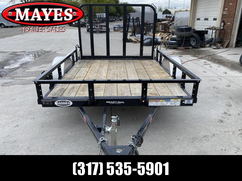 2020 PJ Trailers U7081 Utility Trailer 77x8 SA - Straight Deck - Fold In Gate - Spare Tire MOUNT ONLY (GVW: 2995) 2020 PJ Trailers U7081 Utility Trailer 77x8 SA - Straight Deck - Fold In Gate - Spare Tire MOUNT ONLY (GVW: 2995)