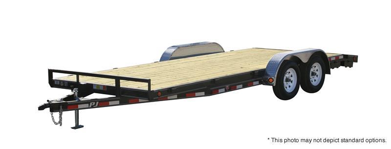 2019 83x18 PJ Trailers C5 5" Channel Carhauler Trailer - Straight Deck w/ 5' Rear Slide-in Ramps (GVW: 7000) 2019 83x18 PJ Trailers C5 5" Channel Carhauler Trailer - Straight Deck w/ 5' Rear Slide-in Ramps (GVW: 7000)