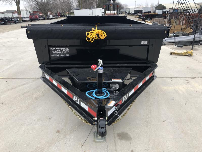 2020 83x12 TA Low Pro PJ Trailers DL122 Dump Trailer - Split/Spread Gate - Tarp Kit (GVW: 14000) 2020 83x12 TA Low Pro PJ Trailers DL122 Dump Trailer - Split/Spread Gate - Tarp Kit (GVW: 14000)