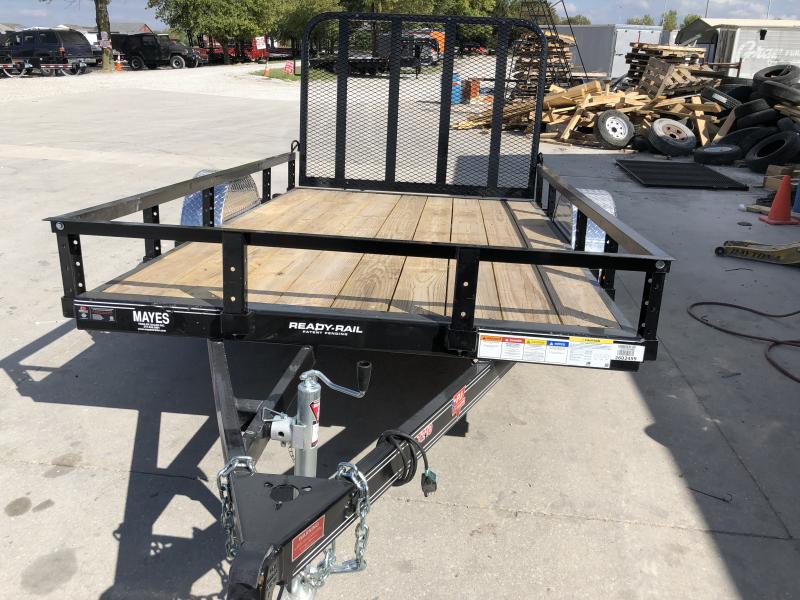 2020 72 x10 SA PJ Trailers U2101 Utility Trailer - Straight Deck - 4 Foot Fold Up Gate (GVW: 2995) 2020 72 x10 SA PJ Trailers U2101 Utility Trailer - Straight Deck - 4 Foot Fold Up Gate (GVW: 2995)