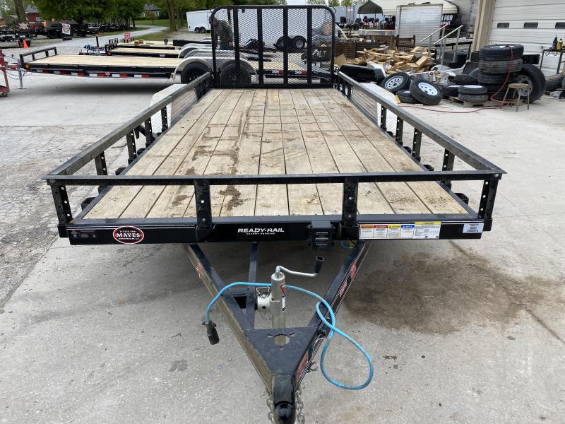 2020 PJ Trailers UL182 Utility Trailer 83x18 TA - Straight Deck - Fold In Gate - Spare Tire MOUNT ONLY (GVW: 7000) 2020 PJ Trailers UL182 Utility Trailer 83x18 TA - Straight Deck - Fold In Gate - Spare Tire MOUNT ONLY (GVW: 7000)