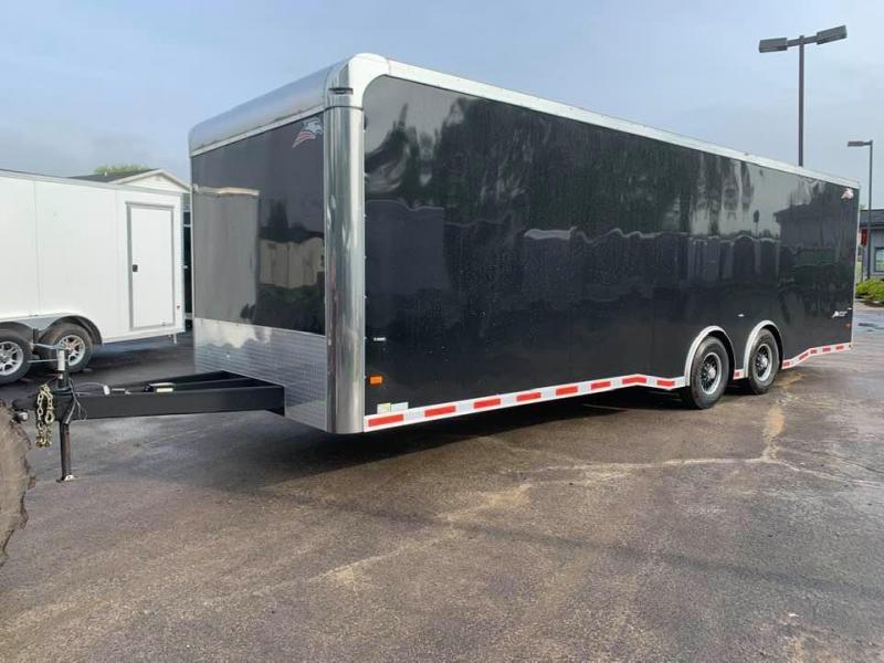2020 American Hauler 8.5' x 28' x 7' 12K GVWR Silver Hawk LOADED Enclosed Race Car Trailer 2020 American Hauler 8.5' x 28' x 7' 12K GVWR Silver Hawk LOADED Enclosed Race Car Trailer