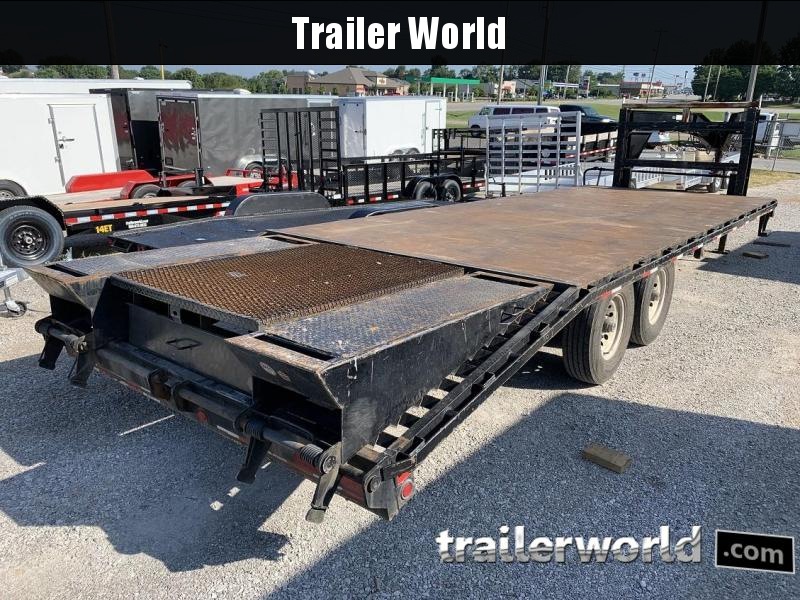 2014 Big Tex Gooseneck 14GN-20' + 5' Flatbed Center Pop-up Tail Equipment Trailer 2014 Big Tex Gooseneck 14GN-20' + 5' Flatbed Center Pop-up Tail Equipment Trailer