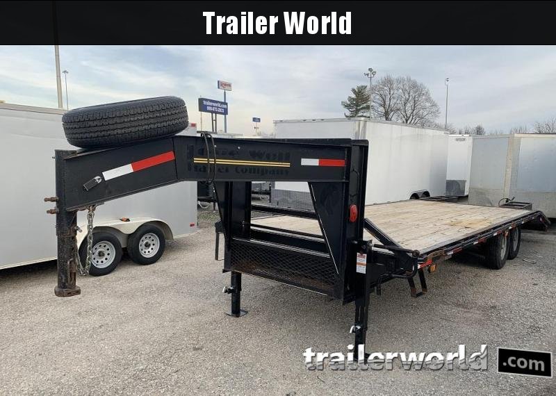 2013 Lone Wolf Gooseneck Flatbed Equipment Trailer 14k 2013 Lone Wolf Gooseneck Flatbed Equipment Trailer 14k