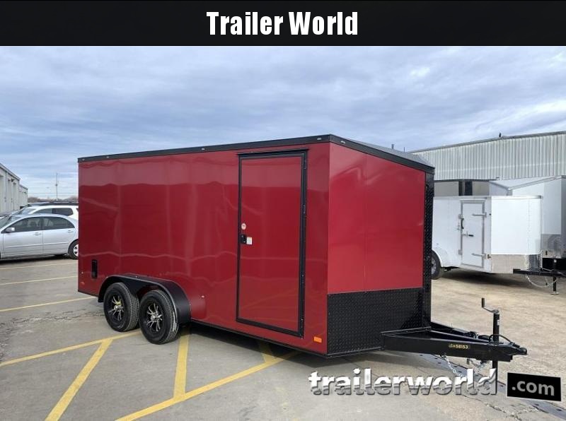 2020 CW 7' x 16' x 6.5' Vnose Enclosed Cargo Trailer BLACK OUT 2020 CW 7' x 16' x 6.5' Vnose Enclosed Cargo Trailer BLACK OUT