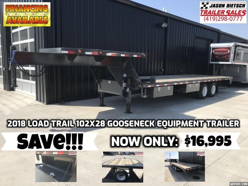 2018 Load Trail 102x28 Gooseneck Equipment Trailer... SAVE $3000 2018 Load Trail 102x28 Gooseneck Equipment Trailer... SAVE $3000
