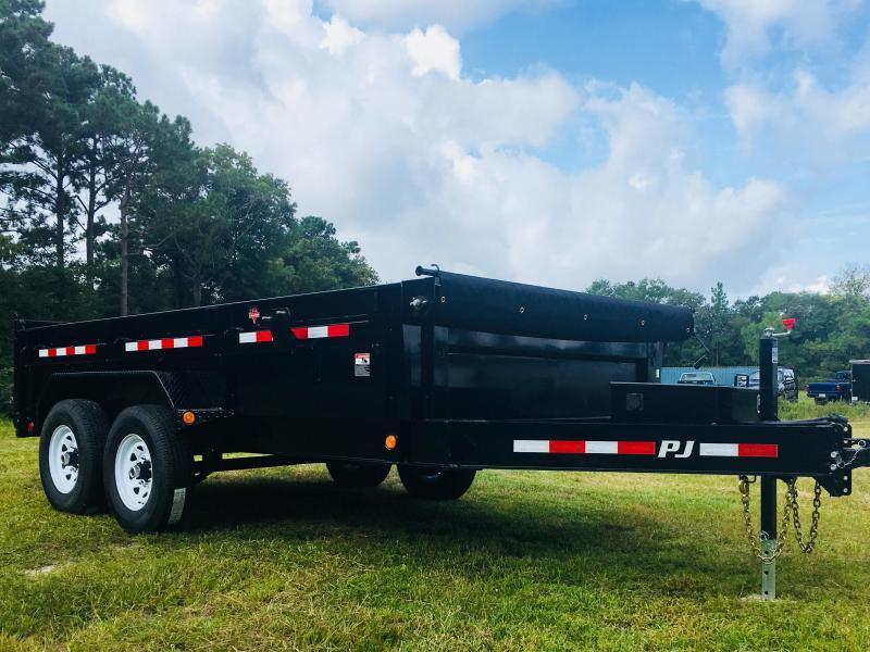 PJ Trailers DL142 (7' X 14') Low Pro Dump Trailer with 14K GVWR PJ Trailers DL142 (7' X 14') Low Pro Dump Trailer with 14K GVWR