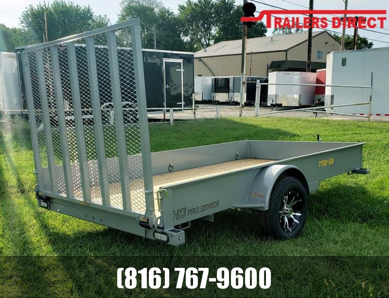 2020 Doolittle Trailer Mfg 77 X 12 Metallic SIlver Utility Trailer 2020 Doolittle Trailer Mfg 77 X 12 Metallic SIlver Utility Trailer