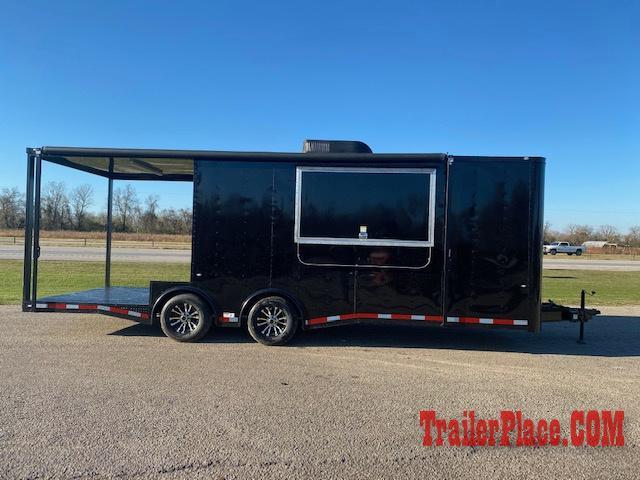 BRAND NEW AND IN STOCK 8.5x24 BBQ / COOK OFF / PORCH / CONCESSION / VENDING / FOOD TRAILER BRAND NEW AND IN STOCK 8.5x24 BBQ / COOK OFF / PORCH / CONCESSION / VENDING / FOOD TRAILER
