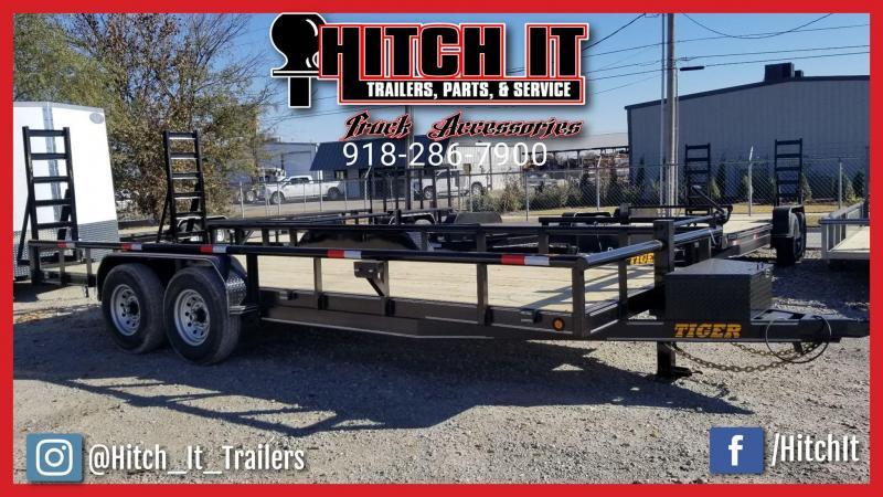 2019 Tiger 83 X 20 HEAVY DUTY PIPE TOP BUMPER PULL TRAILER Equipment Trailer 2019 Tiger 83 X 20 HEAVY DUTY PIPE TOP BUMPER PULL TRAILER Equipment Trailer