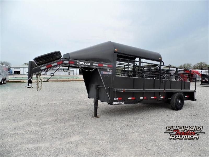 2018 Delco Trailers 16' BP Half-Top Livestock Trailer Livestock Trailer 2018 Delco Trailers 16' BP Half-Top Livestock Trailer Livestock Trailer