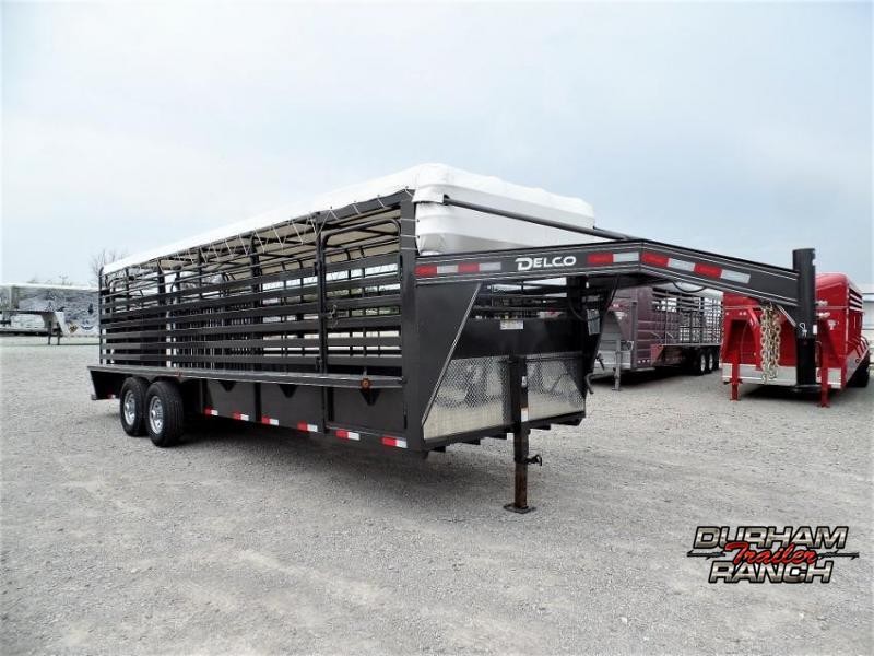 2018 Delco Trailers 24' Gooseneck Stock Trailer Livestock Trailer 2018 Delco Trailers 24' Gooseneck Stock Trailer Livestock Trailer
