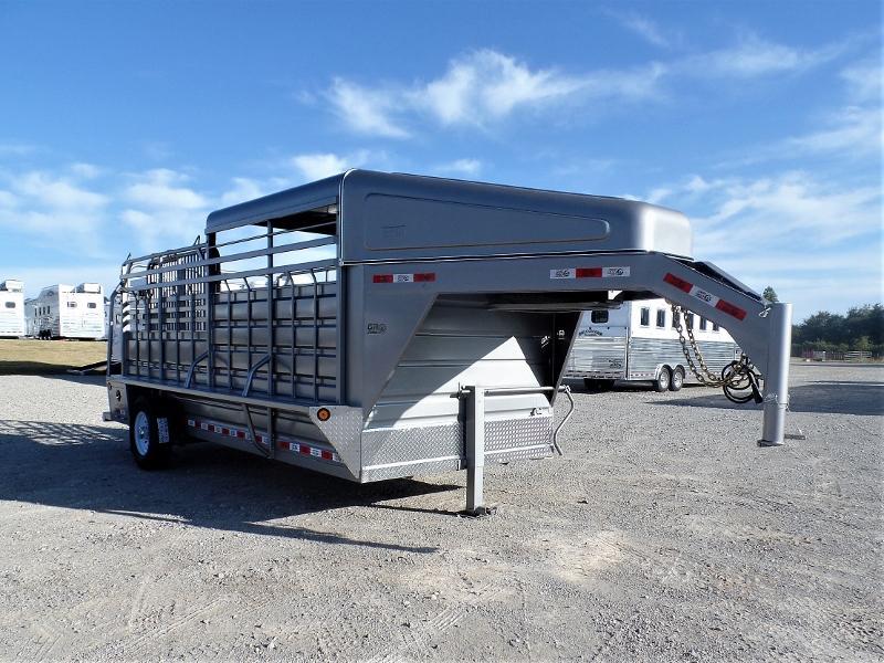 2020 GR Trailers 6.5ft x 16ft GN Stock Trailer w/ Halftop Livestock Trailer 2020 GR Trailers 6.5ft x 16ft GN Stock Trailer w/ Halftop Livestock Trailer