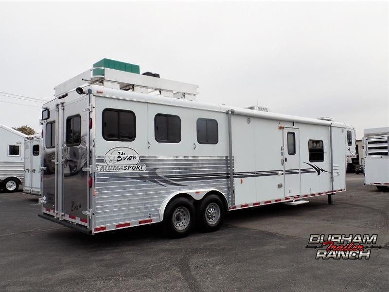 2005 Bison Trailers 3H GN Trailer w/ 16ft Short Wall LQ and 6ft Slide Horse Trailer 2005 Bison Trailers 3H GN Trailer w/ 16ft Short Wall LQ and 6ft Slide Horse Trailer