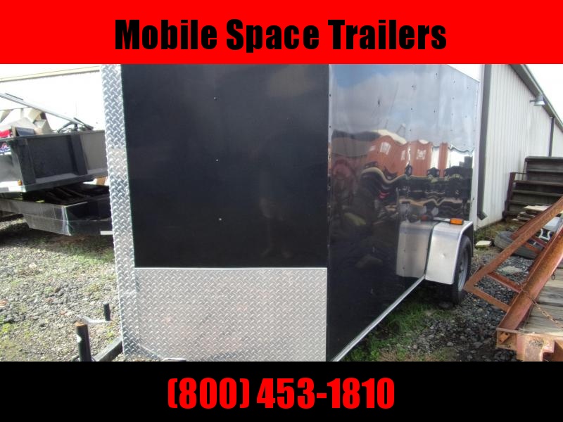 2017 Covered Wagon Trailers 6X12 Black Silver Series Used Enclosed Cargo Trailer 2017 Covered Wagon Trailers 6X12 Black Silver Series Used Enclosed Cargo Trailer