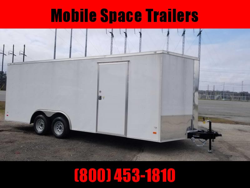 2020 Covered Wagon Trailers 8.5X20 white Car Hauler Enclosed Cargo Trailer 2020 Covered Wagon Trailers 8.5X20 white Car Hauler Enclosed Cargo Trailer
