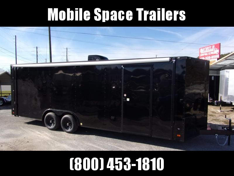 2020 Covered Wagon Trailers 8.5X24 030 V-Nose Blackout Finished Int Carhauler Car / Racing Trailer 2020 Covered Wagon Trailers 8.5X24 030 V-Nose Blackout Finished Int Carhauler Car / Racing Trailer