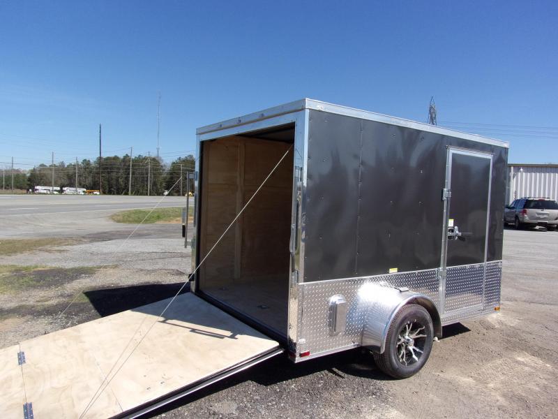 2019 Quality Cargo 7x10 MCP ramp door Gray Enclosed Cargo Trailer 2019 Quality Cargo 7x10 MCP ramp door Gray Enclosed Cargo Trailer