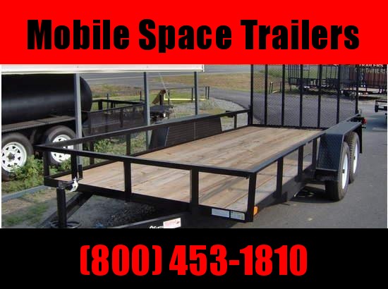 Down 2 Earth Trailers 82x16TA Utility Trailer Tube Rails Down 2 Earth Trailers 82x16TA Utility Trailer Tube Rails