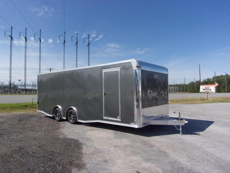 2019 Mission 8.5x24 Char Coal Grey spread axle ramp door aluminum floor enclosed cargo car hauler trailer 2019 Mission 8.5x24 Char Coal Grey spread axle ramp door aluminum floor enclosed cargo car hauler trailer