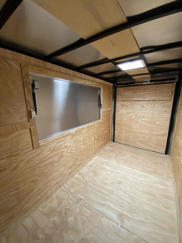 Covered Wagon WHITE Enclosed Cargo Concesion 6x12 7� 3x6