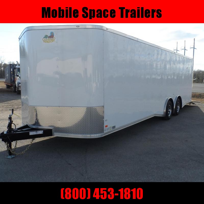 2019 Covered Wagon Trailers 8.5x26 White Spread axles ramp door Enclosed Cargo 2019 Covered Wagon Trailers 8.5x26 White Spread axles ramp door Enclosed Cargo