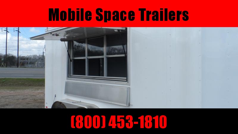 Covered Wagon Trailers 7x14 7' 3x6 Window White Vending Enclosed Cargo Concesion Covered Wagon Trailers 7x14 7' 3x6 Window White Vending Enclosed Cargo Concesion