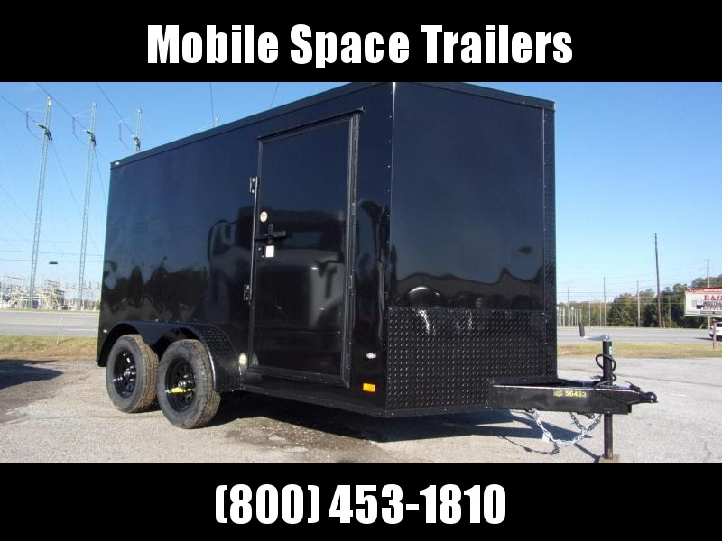 2020 Covered Wagon Trailers 7X12 030 Black Blackout Tadem Axle SemiScrewless Enclosed Cargo Trailer 2020 Covered Wagon Trailers 7X12 030 Black Blackout Tadem Axle SemiScrewless Enclosed Cargo Trailer