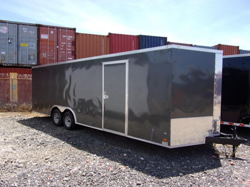 2019 Covered Wagon Trailers 8.5x24 Charcoal ramp door Enclosed Cargo 2019 Covered Wagon Trailers 8.5x24 Charcoal ramp door Enclosed Cargo