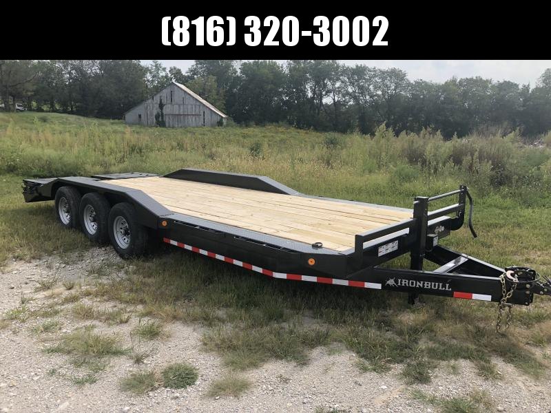 2020 IRON BULL 102X24 TRIPLE AXLE EQUIPMENT HAULER TRAILER W/DRIVE OVER FENDERS 2020 IRON BULL 102X24 TRIPLE AXLE EQUIPMENT HAULER TRAILER W/DRIVE OVER FENDERS