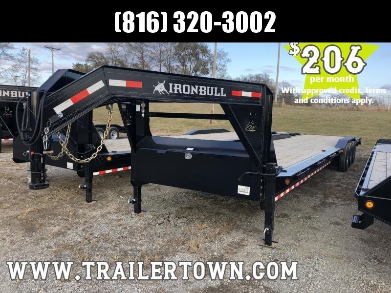 2020 IRON BULL 102X44 GOOSENECK EQUIPMENT TRAILER WITH TRIPLE AXLES 2020 IRON BULL 102X44 GOOSENECK EQUIPMENT TRAILER WITH TRIPLE AXLES
