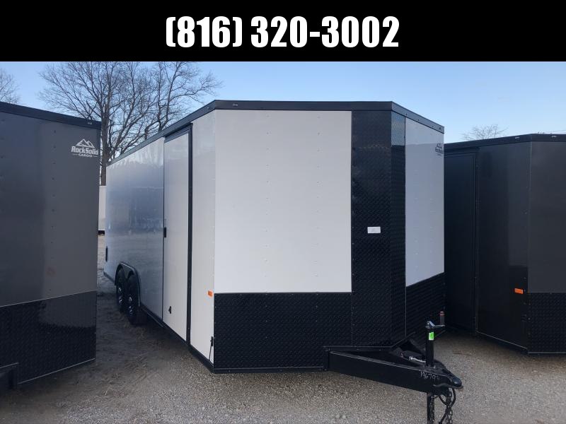 2020 ROCK SOLID 8.5 X 20 X 6.5 ENCLOSED CARGO TRAILER WITH BLACK TRIM PACKAGE 2020 ROCK SOLID 8.5 X 20 X 6.5 ENCLOSED CARGO TRAILER WITH BLACK TRIM PACKAGE