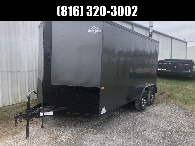 2020 ROCK SOLID 7 X 14 X 6 ENCLOSED CARGO TRAILER WITH BLACK TRIM PACKAGE 2020 ROCK SOLID 7 X 14 X 6 ENCLOSED CARGO TRAILER WITH BLACK TRIM PACKAGE