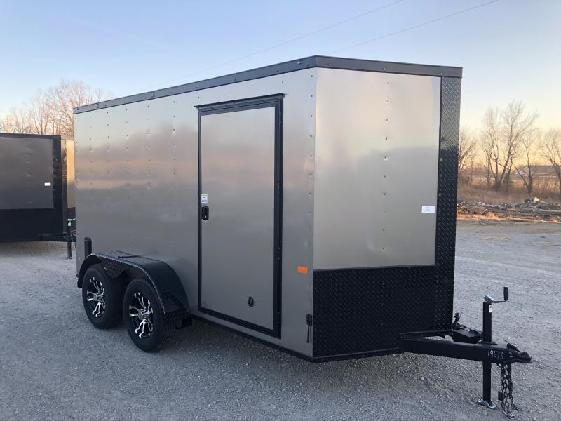 2020 ROCK SOLID 6 X 12 X 6 ENCLOSED CARGO TRAILER WITH BLACK TRIM PACKAGE 2020 ROCK SOLID 6 X 12 X 6 ENCLOSED CARGO TRAILER WITH BLACK TRIM PACKAGE