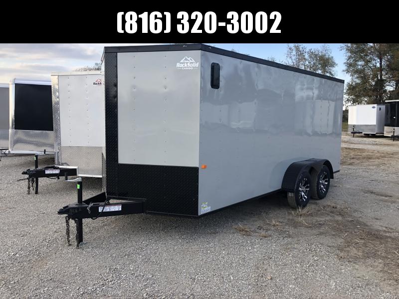 2020 ROCK SOLID 7 X 16 X 6 ENCLOSED CARGO TRAILER WITH BLACK TRIM PACKAGE 2020 ROCK SOLID 7 X 16 X 6 ENCLOSED CARGO TRAILER WITH BLACK TRIM PACKAGE