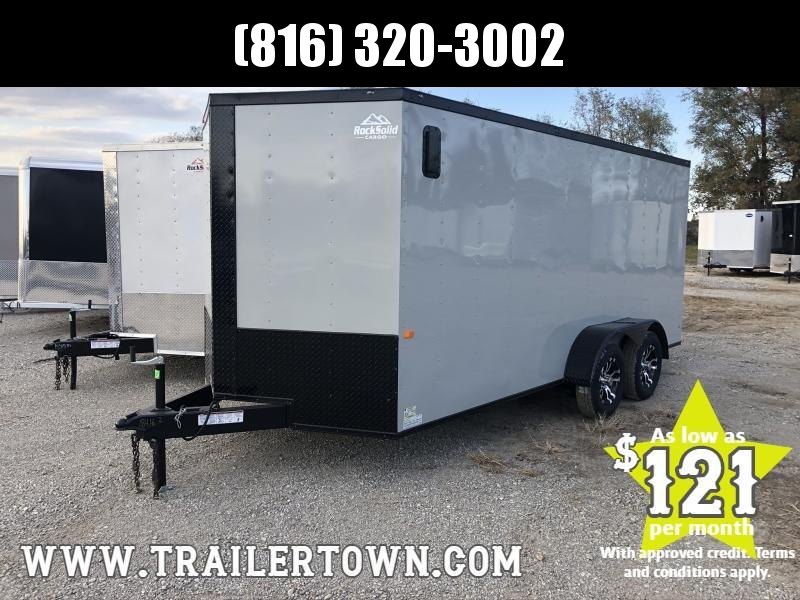 2020 ROCK SOLID 7 X 16 X 6 ENCLOSED CARGO TRAILER WITH BLACK TRIM PACKAGE 2020 ROCK SOLID 7 X 16 X 6 ENCLOSED CARGO TRAILER WITH BLACK TRIM PACKAGE