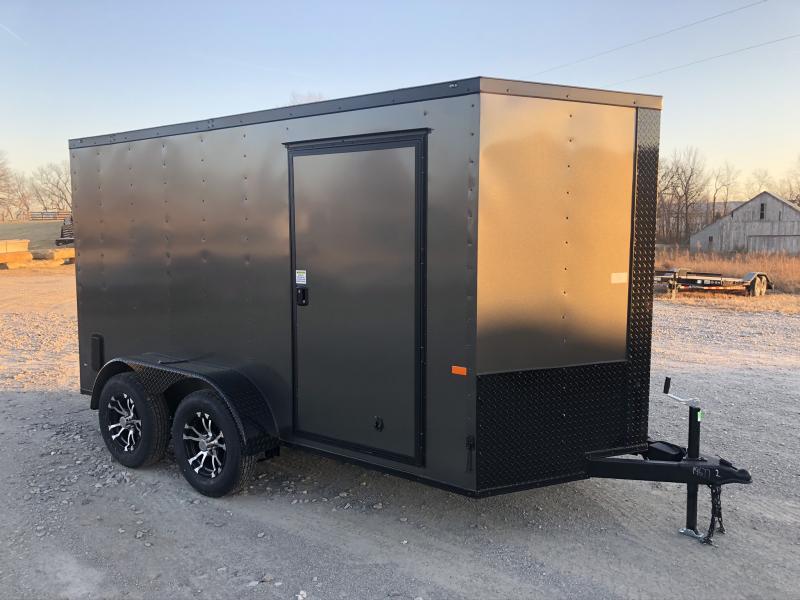 2020 ROCK SOLID 6 X 12 X 6 ENCLOSED CARGO TRAILER WITH BLACK TRIM PACKAGE 2020 ROCK SOLID 6 X 12 X 6 ENCLOSED CARGO TRAILER WITH BLACK TRIM PACKAGE